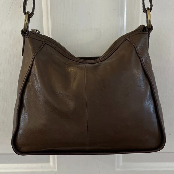 Hobo International Grey Leather Bellamy Med Bohemian Crossbody Bag - Picture 6 of 12